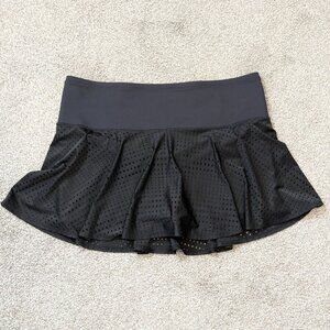 Athleta Black A-Game Perforated 14” Skort with Wide Waistband